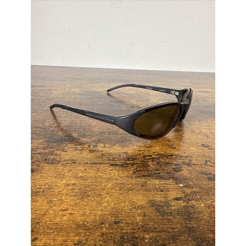 Vintage Smith Optics Slider S0-1 Sunglasses Black Made in France Sport Mens